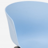 Setti 4 tuolia polypropeenista metallipöytä 80x80cm neliö Krust Light Hankinta