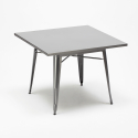 nelikulmainen ruokapöytä 80x80cm Lix 4 tuolia moderni muotoilu krust 