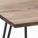 Teollinen 80x80cm keittiön pöytä setti 4 design tekonahkaista tuolia Wright Mitat