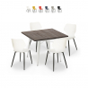 nelikulmainen pöytä 80x80cm keittiöbaari 4 tuolia design howe light Tarjous