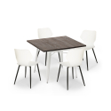 nelikulmainen pöytä 80x80cm keittiöbaari 4 tuolia design howe light Valinta