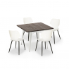 nelikulmainen pöytä 80x80cm Lix keittiöbaari 4 tuolia design howe light Valinta