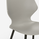 setti 4 tuolia polypropeenipöytä 80x80cm neliö metallia howe tumma tumma 