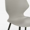setti 4 tuolia polypropeenipöytä Lix 80x80cm neliö metallia howe tumma tumma 