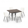 baari-keittiön neliön muotoinen pöytä 80x80cm Lix 4 tuolia moderni muotoilu howe Malli
