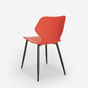 Setti 4 tuolia design neliö pöytä 80x80cm puu metalli Sartis Tumma 