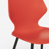 Setti 4 tuolia design neliö pöytä 80x80cm puu metalli Sartis Tumma 