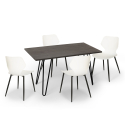 keittiö ruokailutila 4 tuolia design pöytä Lix 120x60cm palkis Malli