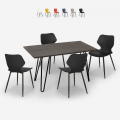 keittiö ruokailutila 4 tuolia design pöytä Lix 120x60cm palkis Tarjous