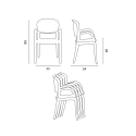 Pöytäsarja 200x80cm rautajalat 6 läpinäkyvää tuolia design Jaipur XL 