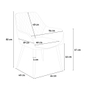 Samsara L2 suorakulmainen pöytä 180x80cm design 6 samettista nojatuolia 