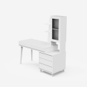 Kotitoimiston työpöytä moderni muotoilu 120x55 cm vitriinikaappi Noly Ominaisuudet