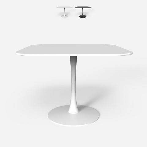 Pöytä neliö design tyyli tulppaani baari keittiö ruokasali Lillium 80