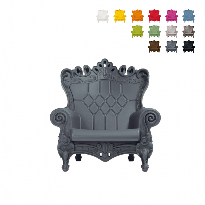 Lasten moderni muovinen design-nojatuoli Little Queen Of Love Slide Tarjous