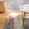 tuoli läpinäkyvä keittiö baari tyynyllä design skandinaavinen Goblet caurs Varasto