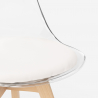 tuoli läpinäkyvä keittiö baari tyynyllä design skandinaavinen Goblet caurs Ominaisuudet