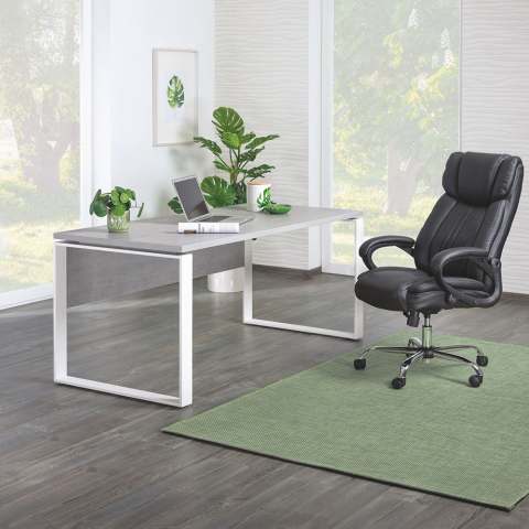 Työpöytä 170x80cm toimistotyöskentely smartworking harmaa valkoinen Metaldesk