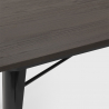 setti 4 tuolia Lix puu pöytä teollinen 120x60cm caster top light Mitat