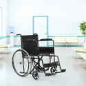 Pyörätuoli ortopedinen kokoontaitettava tekonahkaa, liikuntarajoitteisille ja vanhuksille Violet Varasto