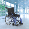 Kokoontaitettava pyörätuolin pyörätuoli ortopedisesta jarruilla vammaiset ja vanhukset Dasy-kankaasta Alennukset