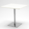 Heavy White neliön muotoinen pöytä 90x90cm + 4 tuolia ravintolaan Hankinta