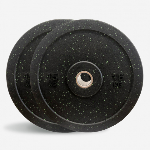 2 x 15 kg kiekot kumi painot cross training olympiatanko Bumper HD Dot