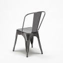 setti 2 tuolia teolliseen tyyliin neliön muotoinen teräspöytä 70x70cm caelum Malli