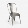 pyöreä pöytä setti 70cm teräs 2 tuolia vintage design taerium Varasto