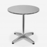 setti 2 tuolia teräs Lix teollinen muotoilu pyöreä pöytä 70cm factotum Tarjous