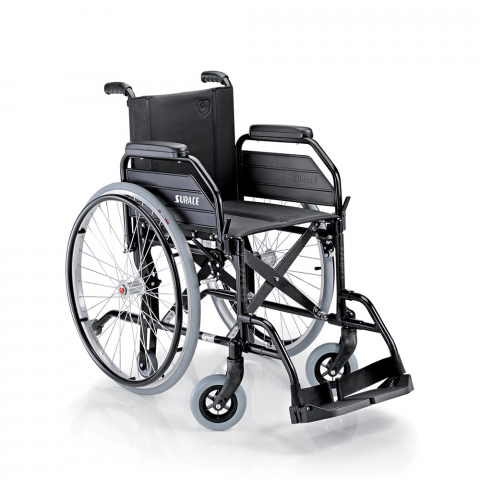 Kevyt kokoontaitettava pyörätuoli vanhuksille vammaisille Levis Surace