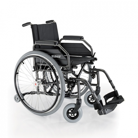 Itseliikkuva kokoontaitettava pyörätuoli kevyt pyörätuoli vanhukset vammaiset Eureka Surace Tarjous
