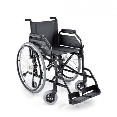 Kevyt kokoontaitettava pyörätuoli vanhuksille vammaisille S12 Surace