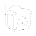 Nojatuoli valoisa istuin merkkiä Design Slide Easy Chair kotiin ja julkisiin tiloihin Alennusmyynnit