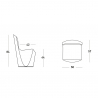 Valaiseva tuoli moderni design Slide Zoe Rgb keittiöön, baariin, ravintolaan ja puutarhaan Luettelo