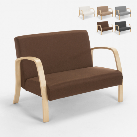Sohva 2-hengen sohva kangasta olohuoneeseen odotushuoneeseen ja työhuoneeseen muotoilu Esbjerg Tarjous
