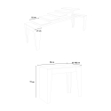 Jatkettava konsolipöytä 90x42-302cm ruokapöytä puu valkoinen Isotta Luettelo
