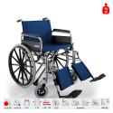 Itseliikkuva painovoimainen pyörätuoli, taittuva jalkatuki 500 Bariatric Surace Tarjous