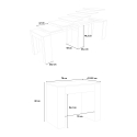 Sisäänkäynti konsolipöytä laajennettava 90x47-299cm puu ruokapöytä Allin Noix Valinta