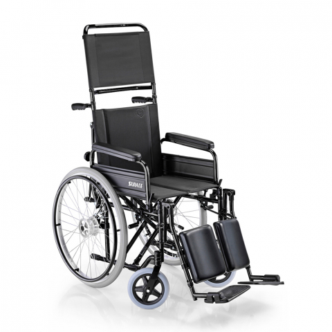 Itseliikkuva pyörätuoli vanhukset vammaiset selkänoja jalkatuki 600 Surace Tarjous