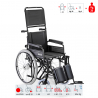 Itseliikkuva pyörätuoli vanhukset vammaiset selkänoja jalkatuki 600 Surace Tarjous