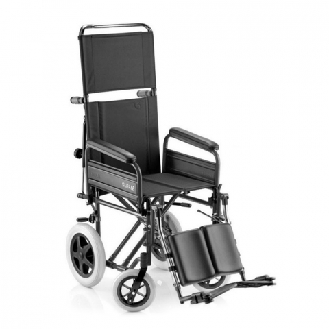 Transit-pyörätuoli liikuntarajoitteisille vanhuksille, jalkatuki ja selkänoja 600 B Surace