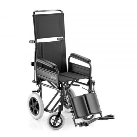 Transit-pyörätuoli liikuntarajoitteisille vanhuksille, jalkatuki ja selkänoja 600 B Surace