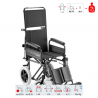 Ikääntyneiden vammaisten kuljetuspyörätuoli, jossa on selkänoja 600 B Surace Tarjous