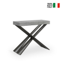 Design laajennettava konsolipöytä 90x40-300cm moderni pöytä Diago Betoni Myynti