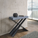 Design laajennettava konsolipöytä 90x40-300cm moderni pöytä Diago Betoni Tarjous