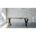 Laajennettava 90x40-300 cm puupöytä modernilla designilla Diago Fir Alennusmyynnit