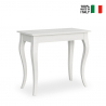 Jatkettava konsolipöytä 90x48-308cm klassinen design pöytä valkoinen Holland Tarjous
