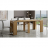 Design jatkettava konsolipöytä 90x42-302cm Modem Oak puinen ruokapöytä Alennusmyynnit