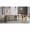 Design jatkettava konsolipöytä 90x42-302cm Modem Oak puinen ruokapöytä Alennukset