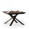 Design laajennettava ruokapöytä 90x120-180cm moderni puu Ganty Wood Tarjous